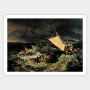 High Resolution William Turner The Shipwreck 1805 Sticker